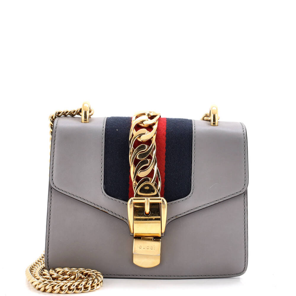 Gucci Mini Sylvie Chain Shoulder Bag Leather